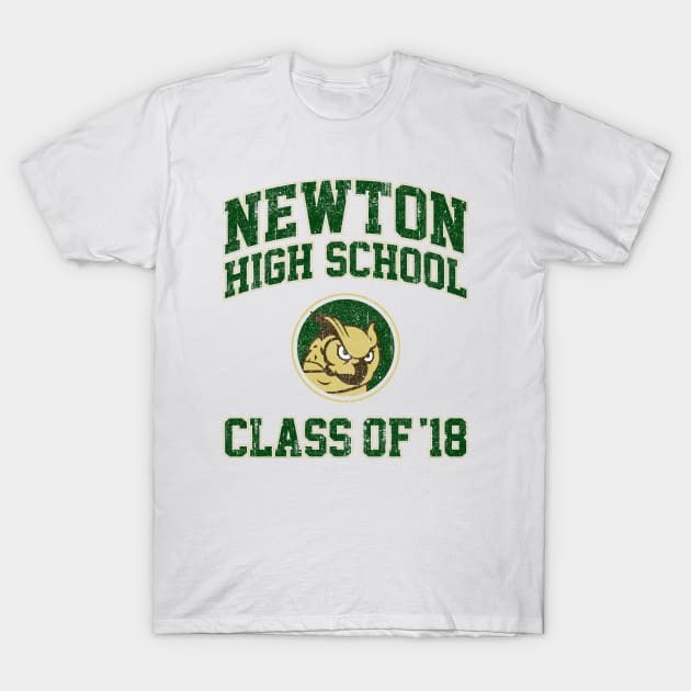 Newton High School Class of 18 (Variant) T-Shirt by huckblade